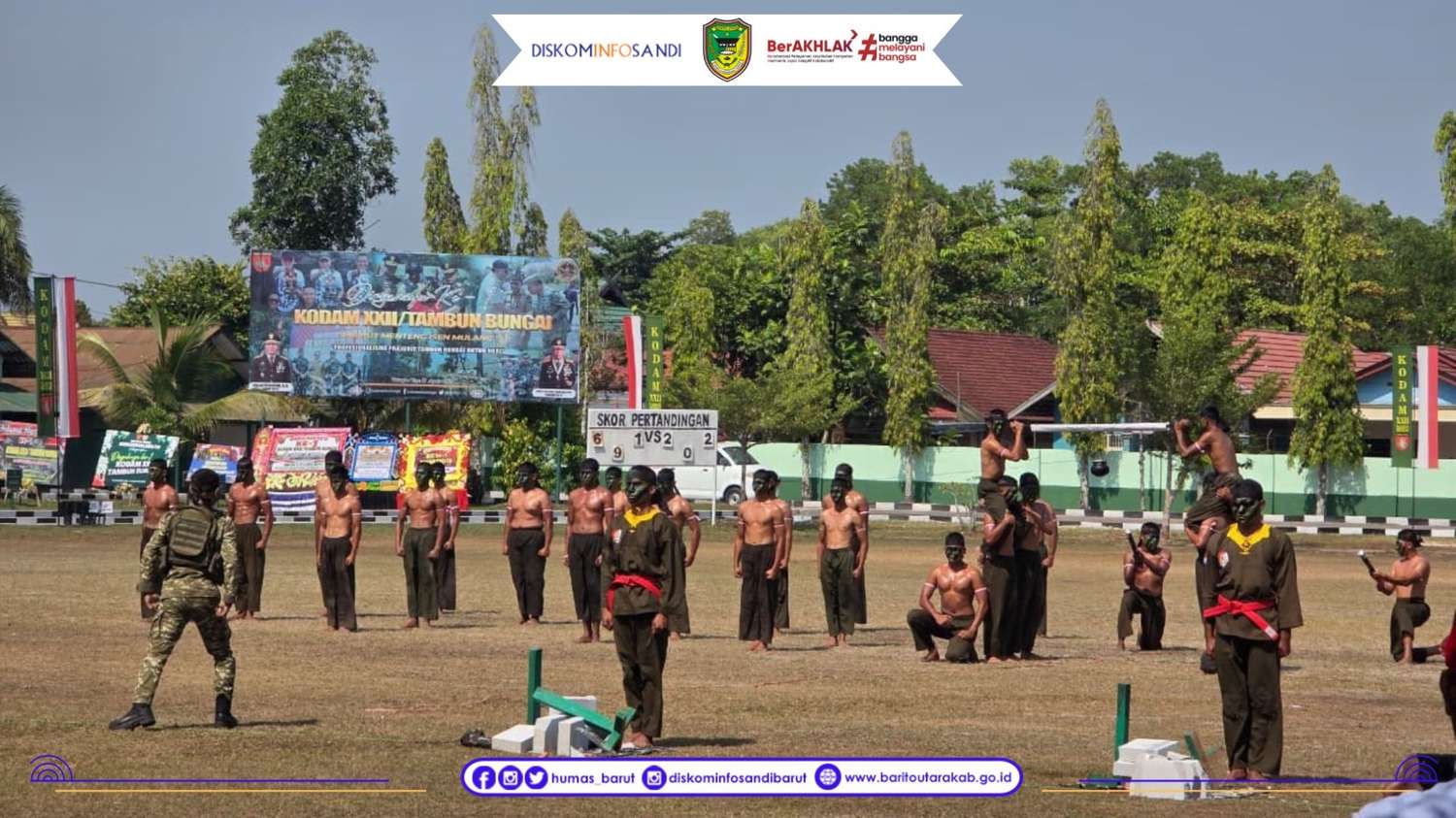 Hadiri Peringatan HUT Ke-1 Kodam XXII/Tambun Bungai, Wabup Barut Nyatakan Komitmen Sinergi Bersama TNI