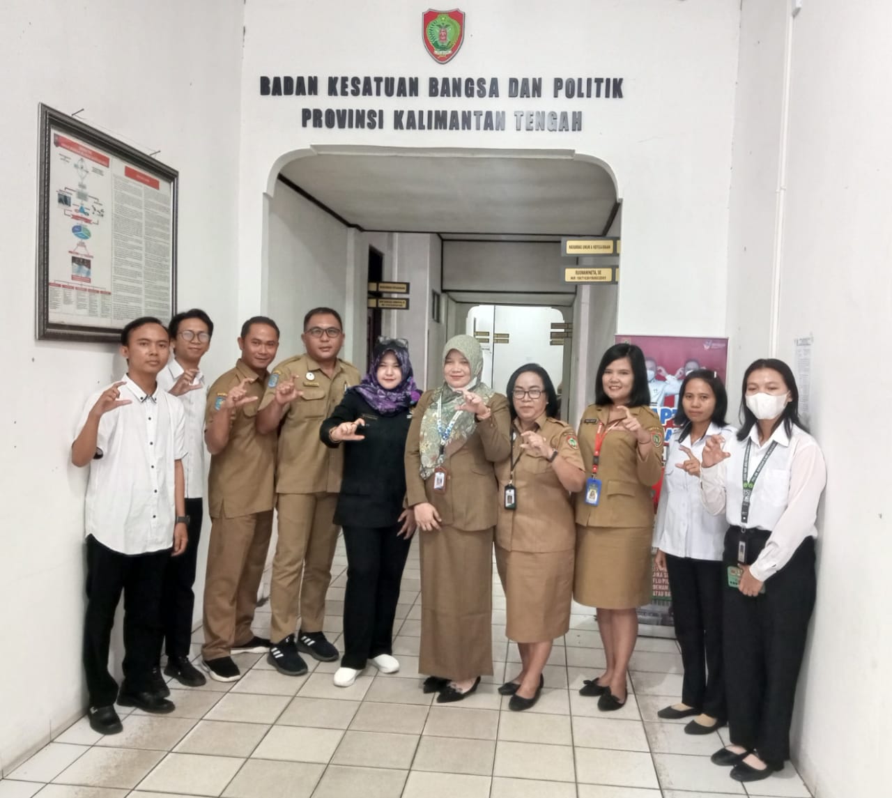 Badan Kesbangpol Prov. Kalteng Terima Visitasi Monev Komisi Informasi
