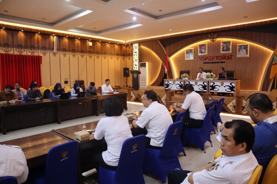 Inspektorat Daerah Prov. Kalteng bersama BPKP Perwakilan Kalimantan Tengah Gelar Entry Meeting Pegawasan Akuntabilitas Transfer ke Daerah 