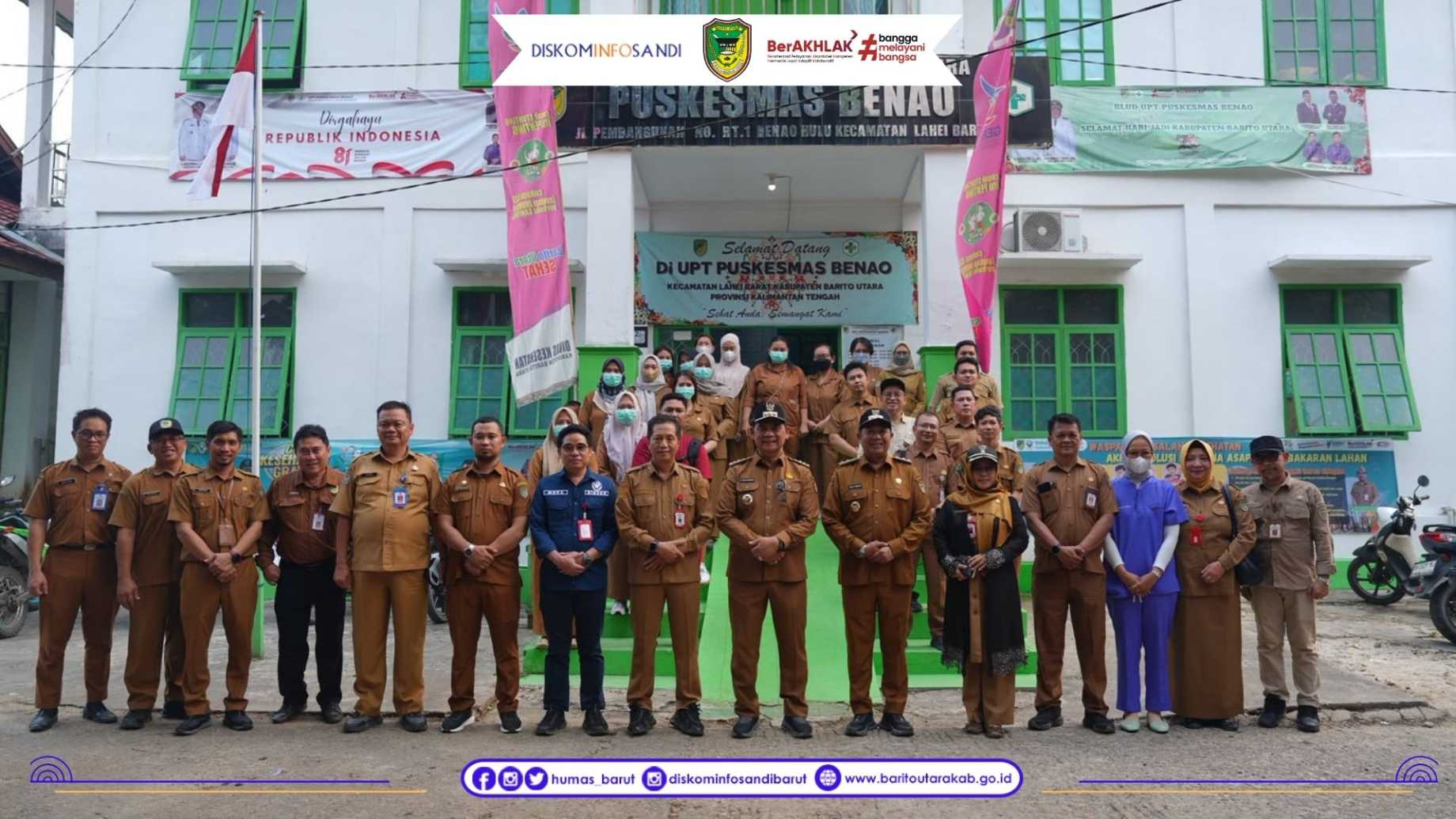Bupati Barito Utara Bersama Wakil Bupati Tinjau Pembangunan di Kecamatan Lahei Barat