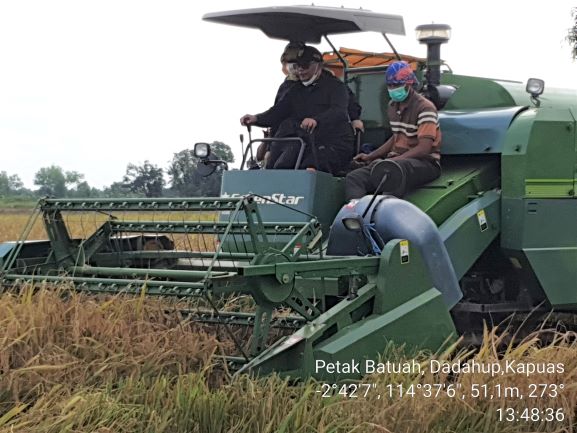 Plt Gubernur Kalteng Tinjau Lokasi Food Estate Eks PLG di Desa Petak Batuah Kecamatan Dadahup Kabupaten Kapuas