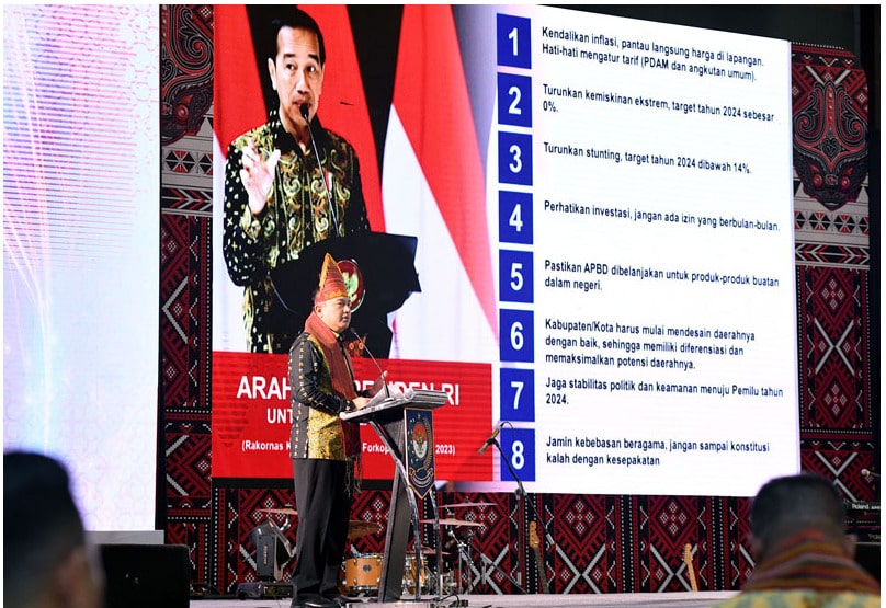 Sahli Gubernur Bidang Pemerintahan Hukum dan Politik bersama Inspektur Daerah Prov. Kalteng Hadiri Rakornas Pengawasan Tahun 2023 di Medan