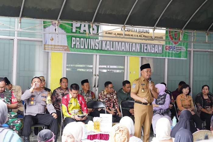 Ikuti Kunker Gubernur Kalteng, Kadisbun Hadiri Pembukaan Pasar Murah di Murung Raya