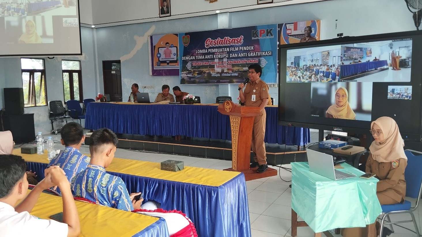 Inspektorat Prov. Kalteng Lakukan Sosialisasi Lomba Film Pendek Anti Korupsi dan Anti Gratifikasi di Kab. Kotim