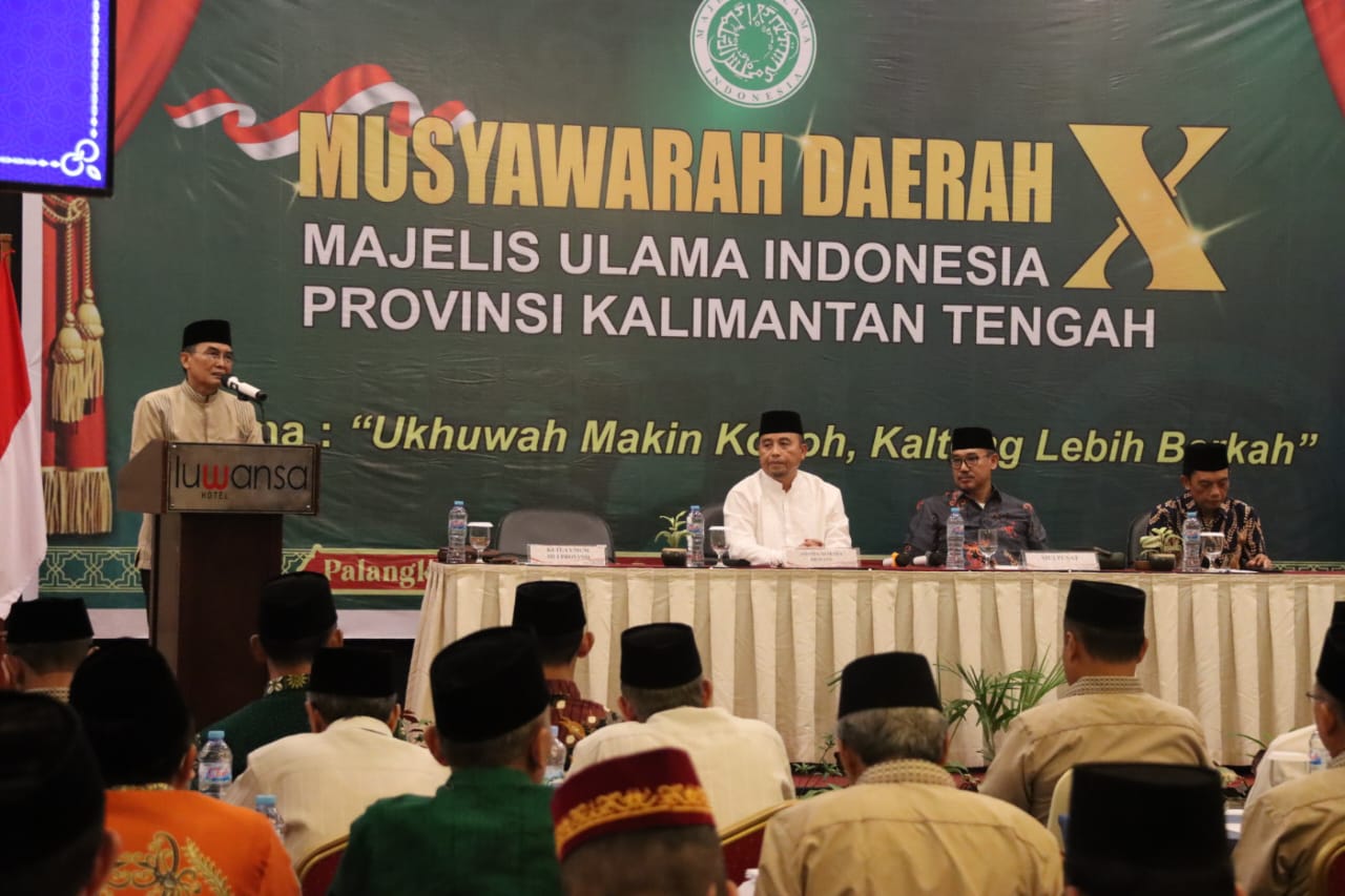 Asisten Sri Suwanto Buka Musyawarah Daerah X MUI Provinsi Kalteng 2023