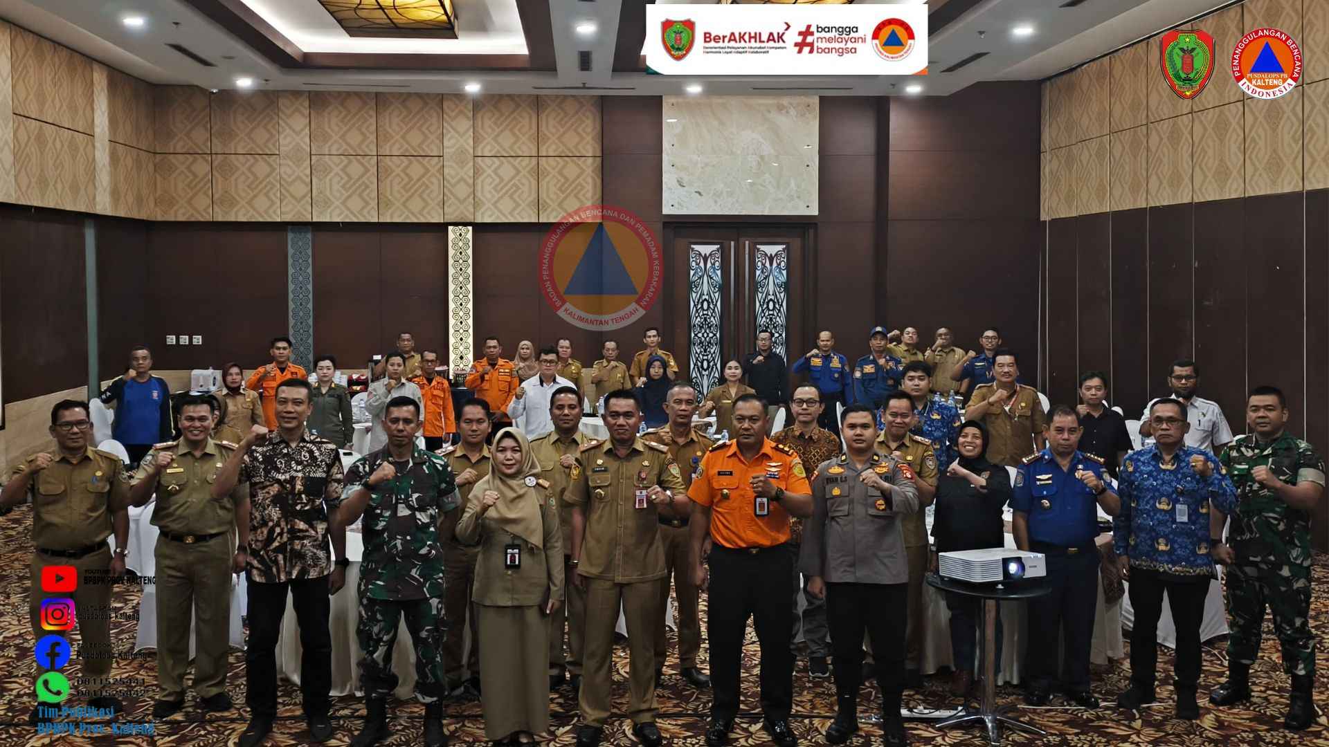 BPBPK Prov. Kalteng Selenggarakan Workshop Penyusunan Rencana Kontingensi Bencana Banjir