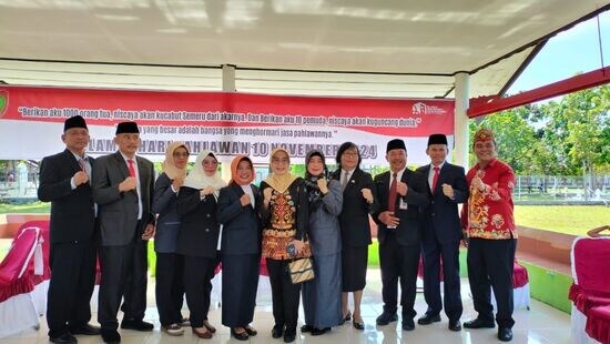 Disbudpar Kalteng Ikuti Peringatan Hari Pahlawan Nasional di TMP Sanaman Lampang dan Upacara Ziarah Nasional secara Virtual