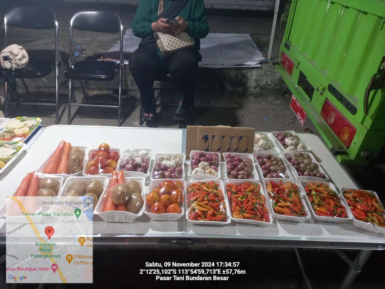 Dinas TPHP Prov. Kalteng Adakan Pasar Tani di Bundaran Besar