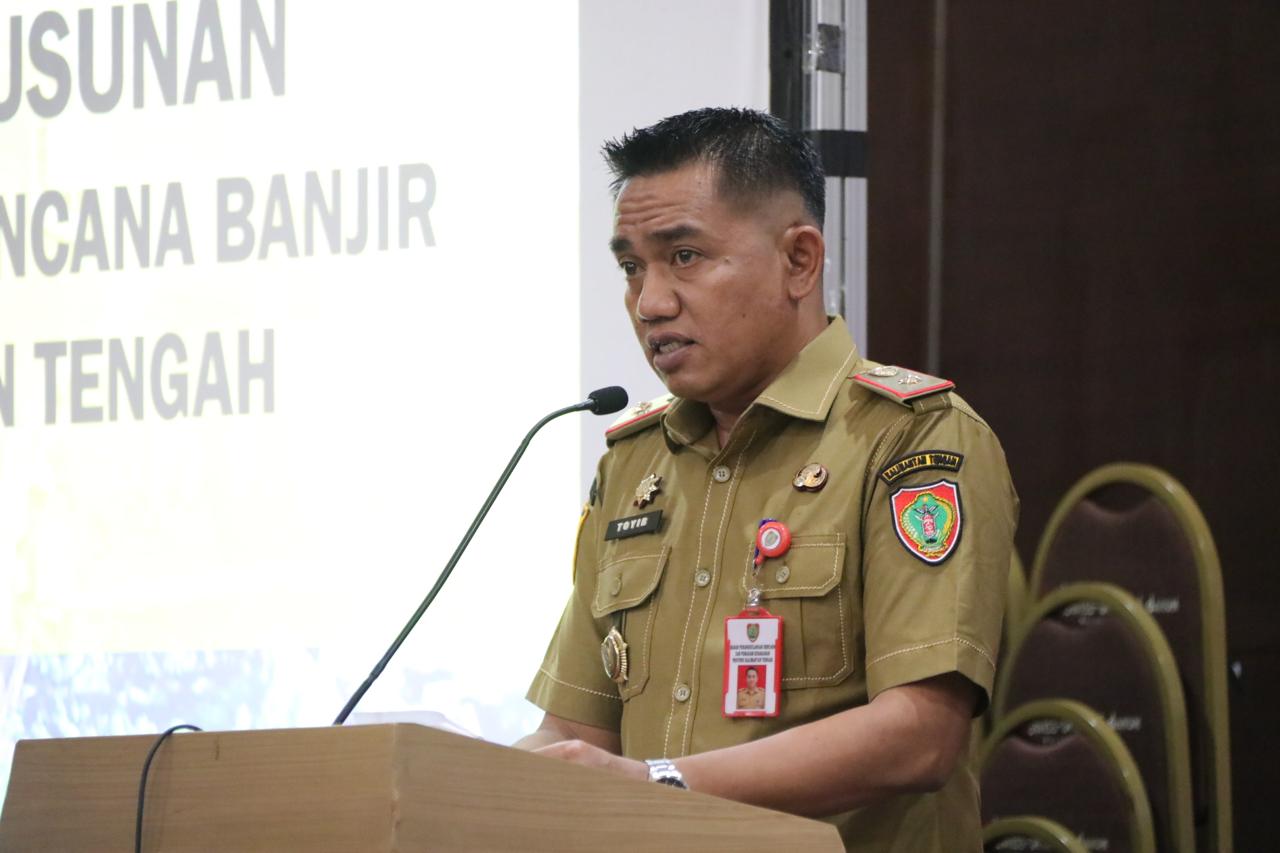 Asisten Ekbang Sri Widanarni Buka Workshop Penyusunan Rencana Kontingensi Bencana Banjir Provinsi Kalteng