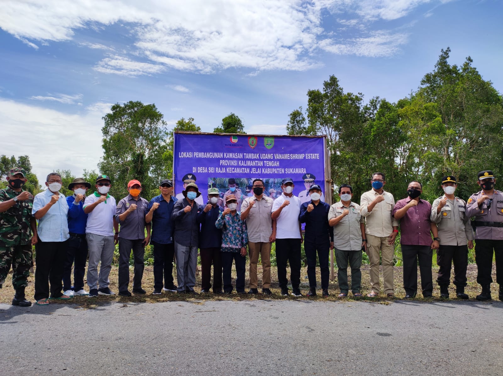 Gerak Cepat, Dinas Teknis Dislutkan  dan  Stakeholders Terkait Tinjau Kawasan Pengembangan Shrimp Estate
