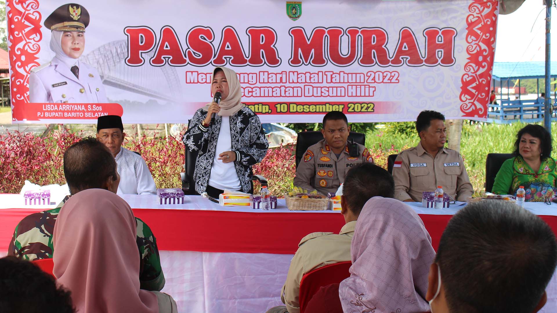 Pj. Bupati Barsel Buka Pasar Murah di 2 Kecamatan