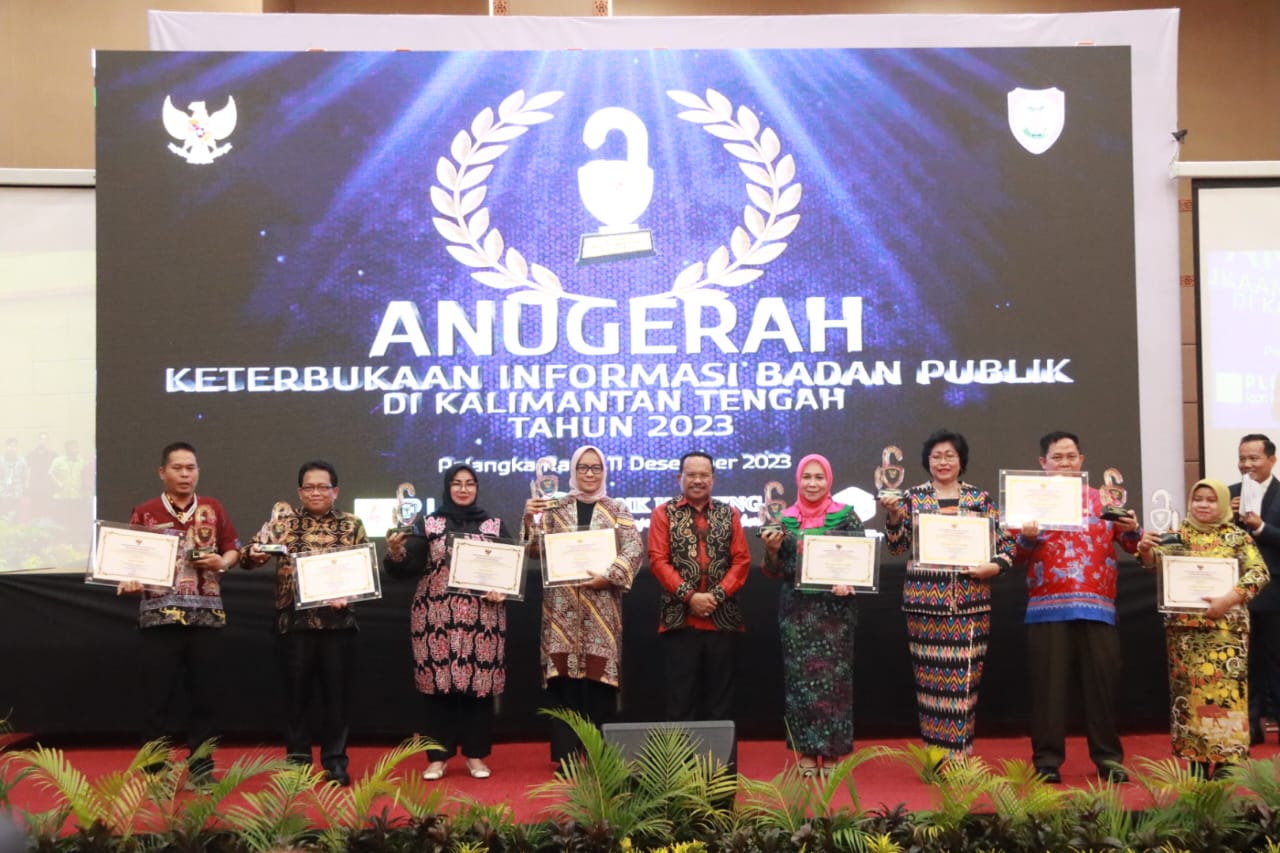 Komisi Informasi Kalteng Gelar Penganugerahan Keterbukaan Informasi Badan Publik 