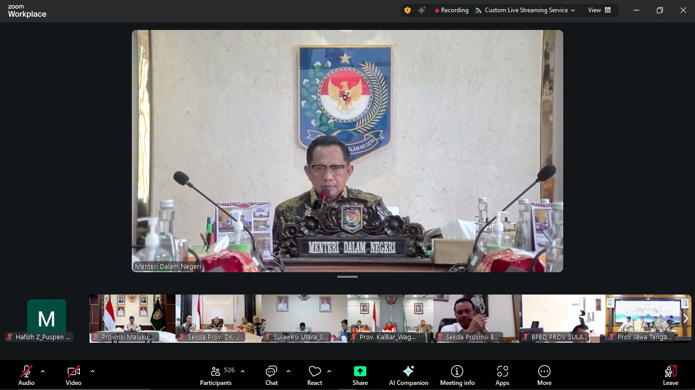 Mendagri Ingatkan Pemda Siaga Hadapi Nataru dan Potensi Bencana