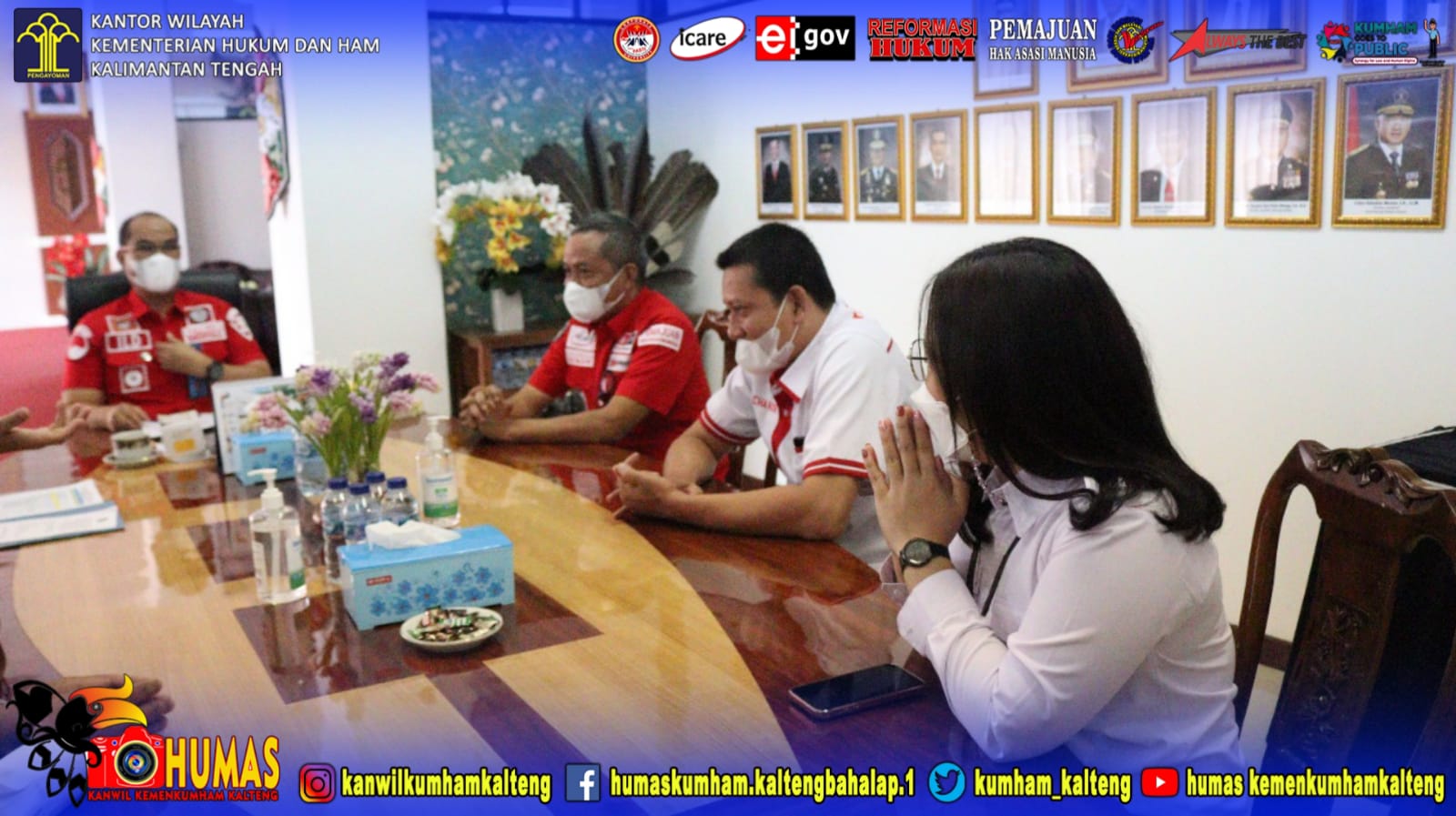 Kakanwil Kemenkumham Kalteng Sambut Tim Itwil II Itjen Kemenkumham