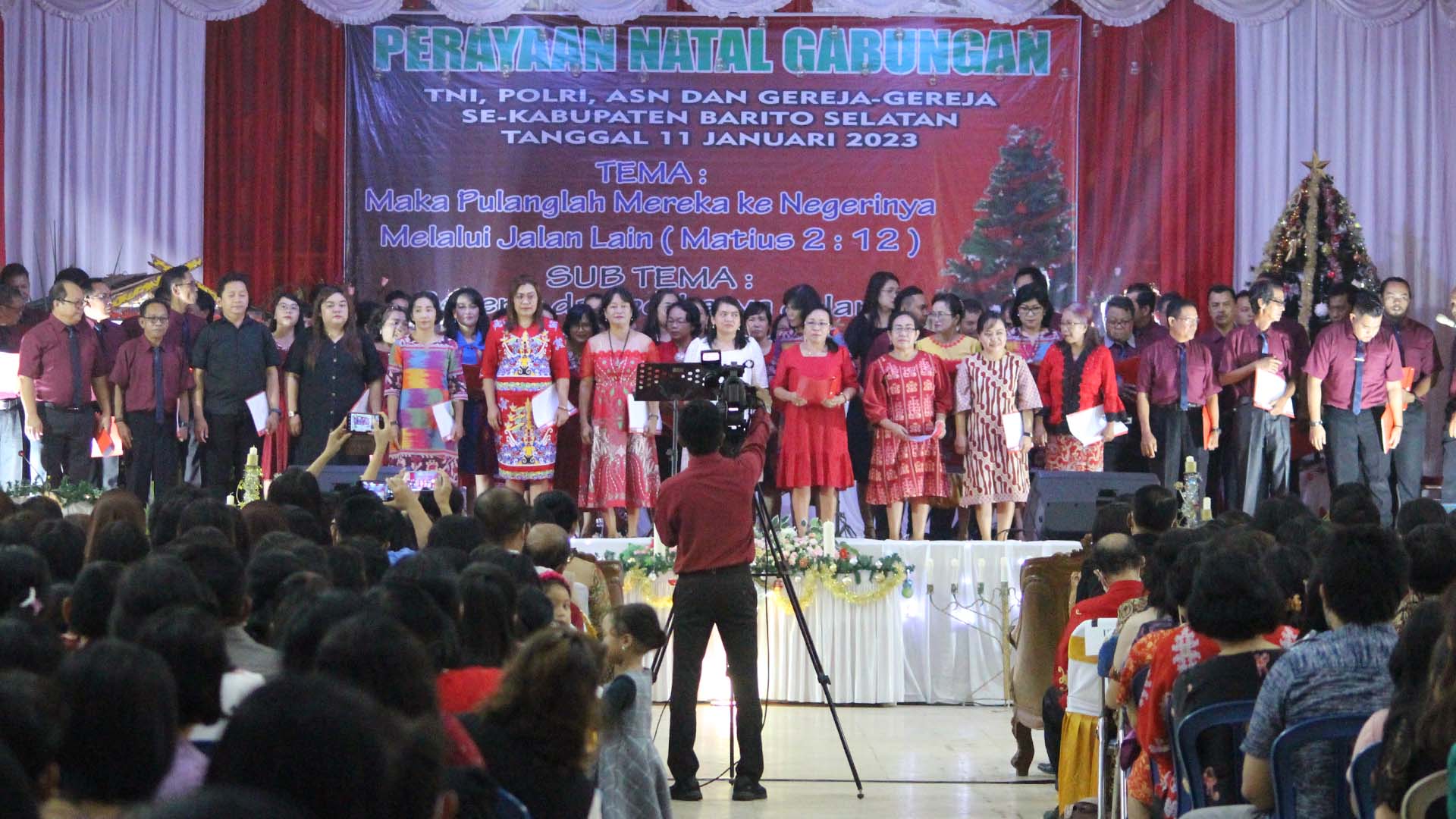 Pemkab Barsel Gelar Perayaan Natal Gabungan TNI, POLRI, ASN dan Gereja-Gereja Se-Barito Selatan