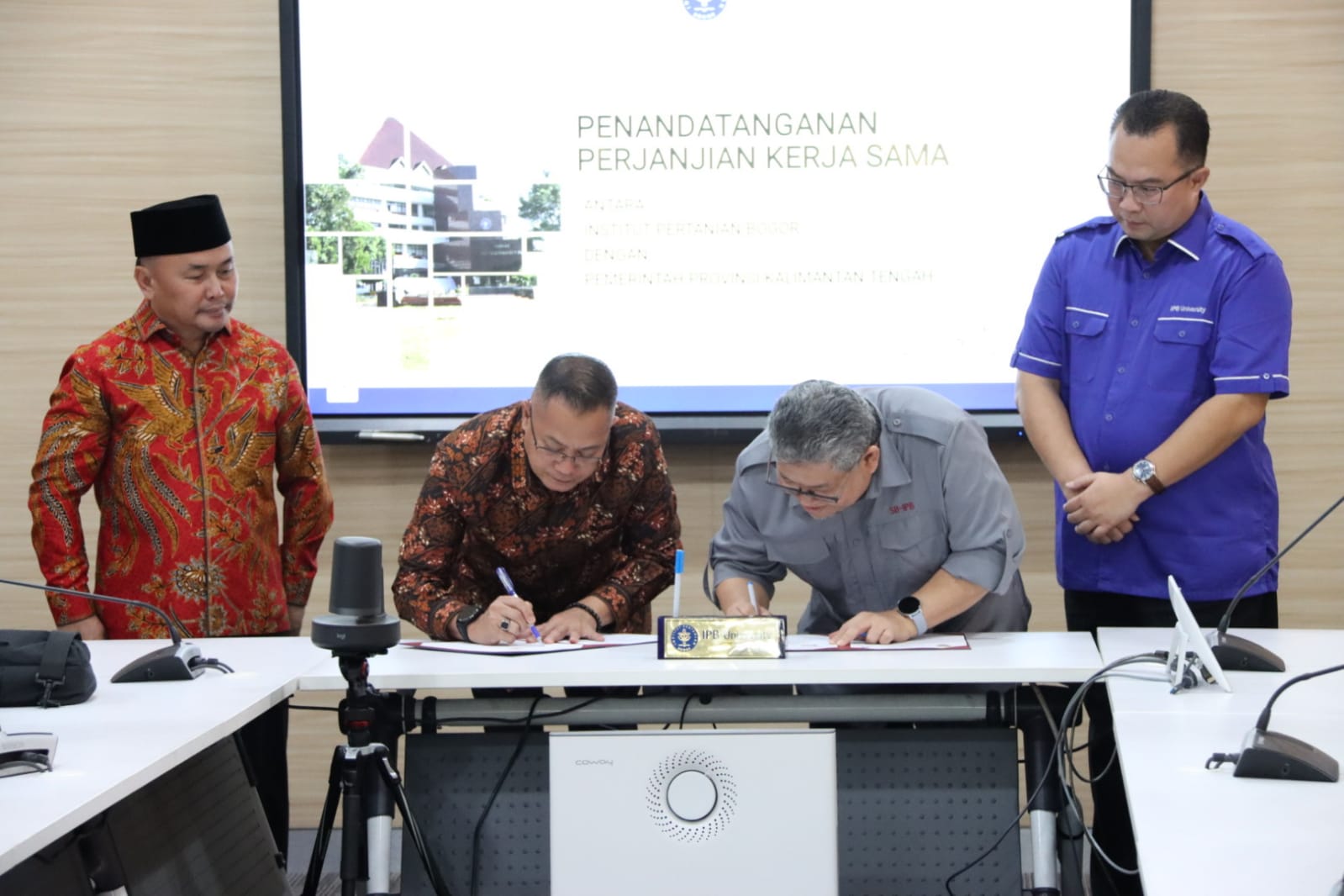 Saksikan Penandatanganan PKS, Gubernur Sugianto Sabran Berharap Kaum Milenial Punya Tekad Membangun Ketahanan Pangan Kalteng