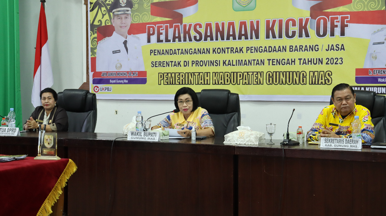Pemkab Gumas Gelar Kick Off Penandatanganan Kontrak Barang/Jasa