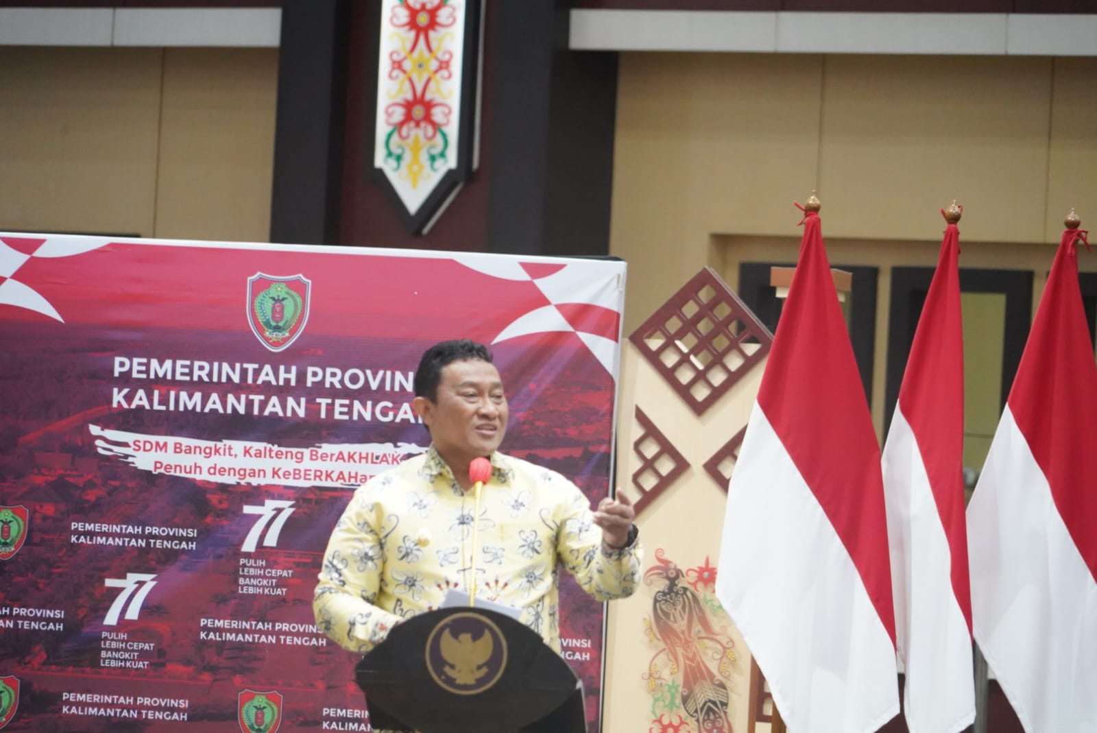 Hadiri Kick Off Penandatanganan Kontrak PBJ, Wagub Edy Pratowo Minta Seluruh Kepala Perangkat Daerah Bergerak Cepat Dalam Membangun Kalteng