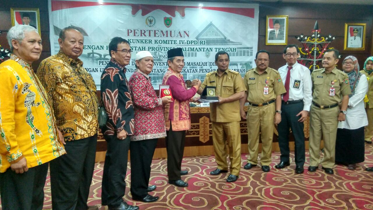 Komite IV DPD RI Kunjungan Kerja Ke Kalteng