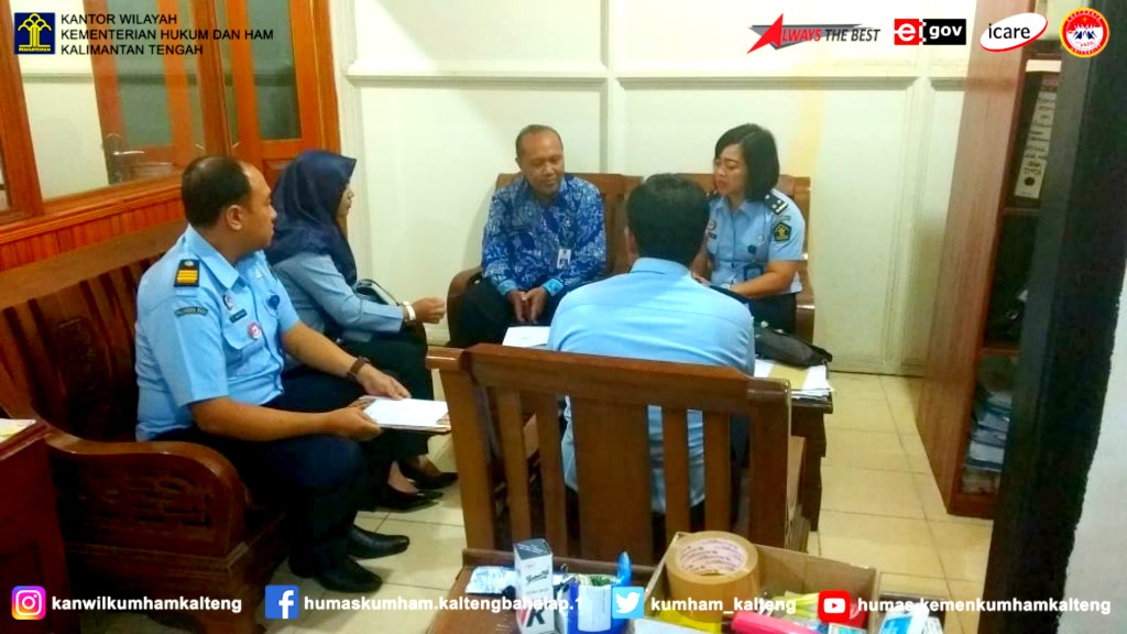 Tim Bidang Hukum Kanwil Kemenkumham Kalteng Lakukan Koordinasi Dengan Pemkab Barito Utara terkait Omnibus Law