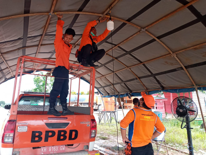 Cegah Penyebaran Covid-19, BPBD Kobar Kembali Dirikan Posko Penyekatan di Beberapa Titik