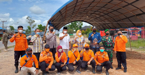 Cegah Penyebaran Covid-19, BPBD Kobar Kembali Dirikan Posko Penyekatan di Beberapa Titik
