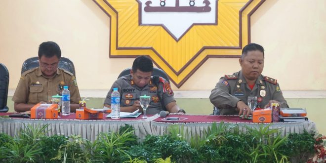 Pembekalan Satlinmas Jelang Pemilu 2019