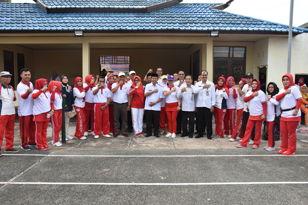 Wabub Launching Club Senam Jantung Sehat di Kapuas