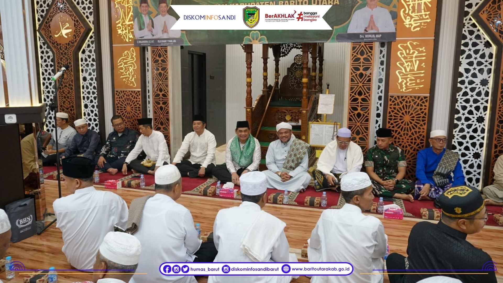 Safari Ramadan 1447 H di Teweh Tengah, Pemkab Barito Utara Serahkan Hibah untuk Masjid Al Arafah