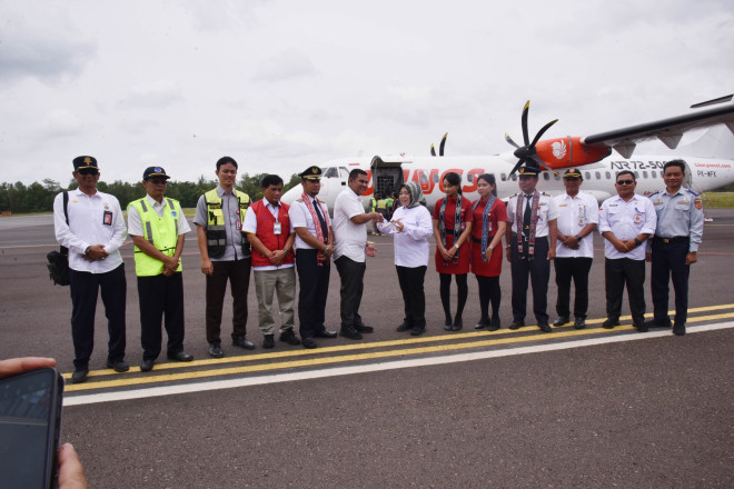 Bupati Nurhidayah Sambut Baik Rute Baru Wings Air di Pangkalan Bun