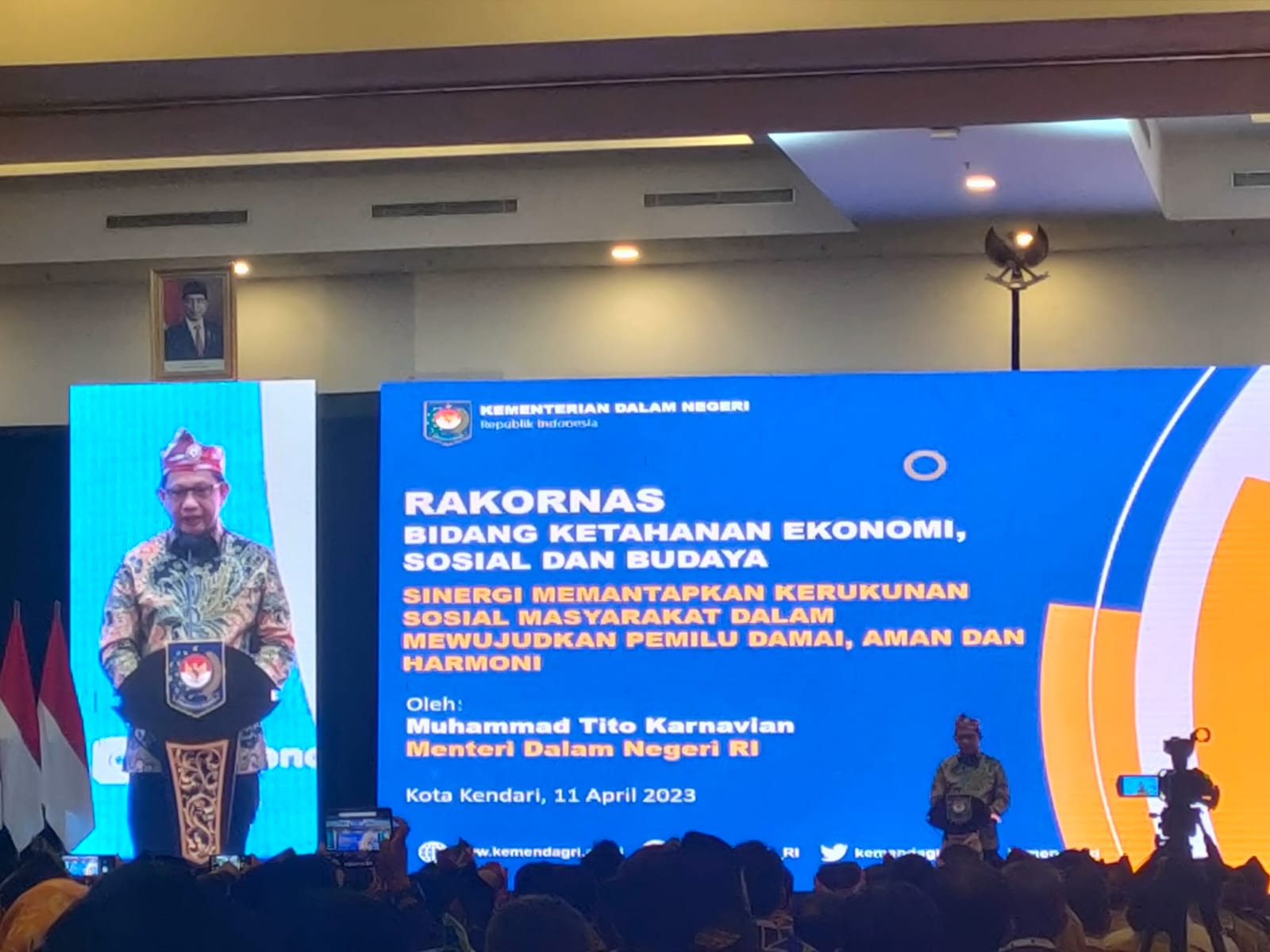 Asisten Pemerintahan dan Kesra Hadiri Rakornas Bidang Ketahanan Ekonomi, Sosial dan Budaya