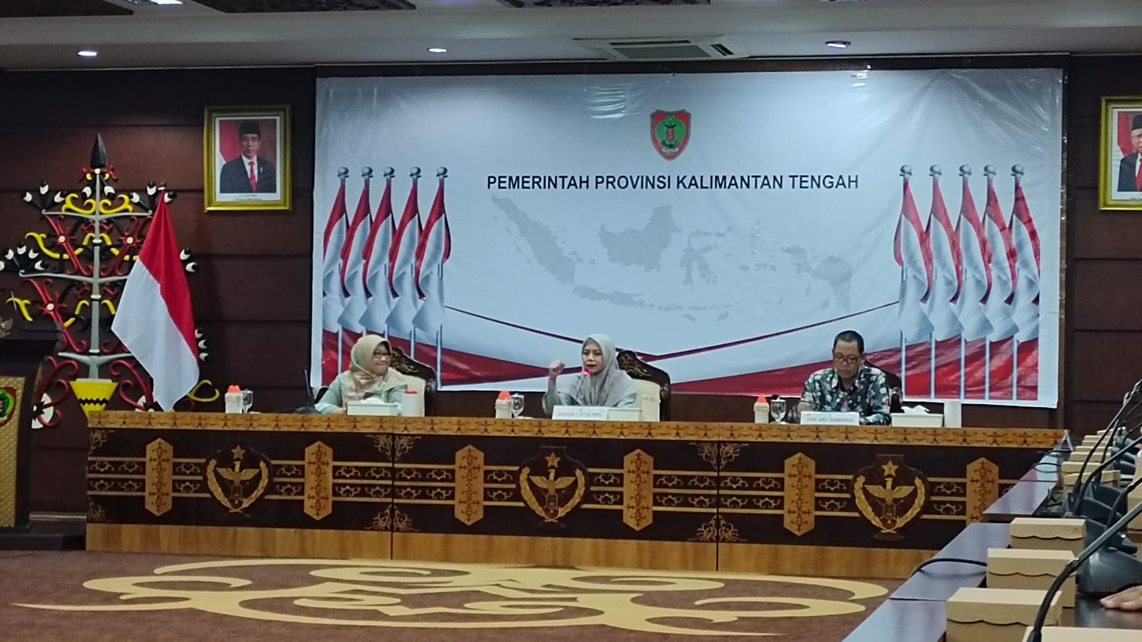 Asisten Ekbang Sri Widanarni Pimpin Rapat Sinergi GERNAS BBI BBWI Tahun 2024