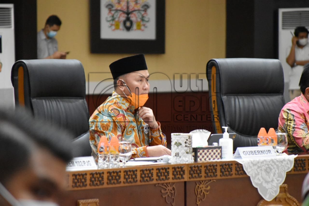 Menindaklanjuti Arahan Presiden RI Dan Kunker Mentan Ke Kalteng, Gubernur H. Sugianto Sabran Pimpin Rakor Persiapan Program Food Estate