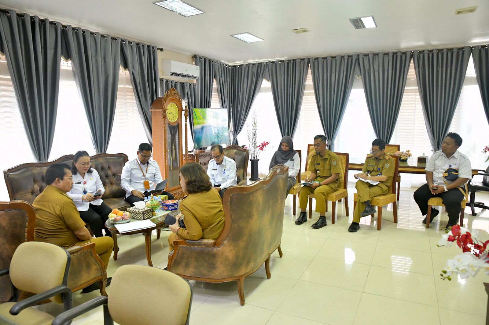 Kepala Bappedalitbang Kaspinor Terima Audiensi Tim Percepatan Penurunan Stunting Provinsi Kalimantan Tengah