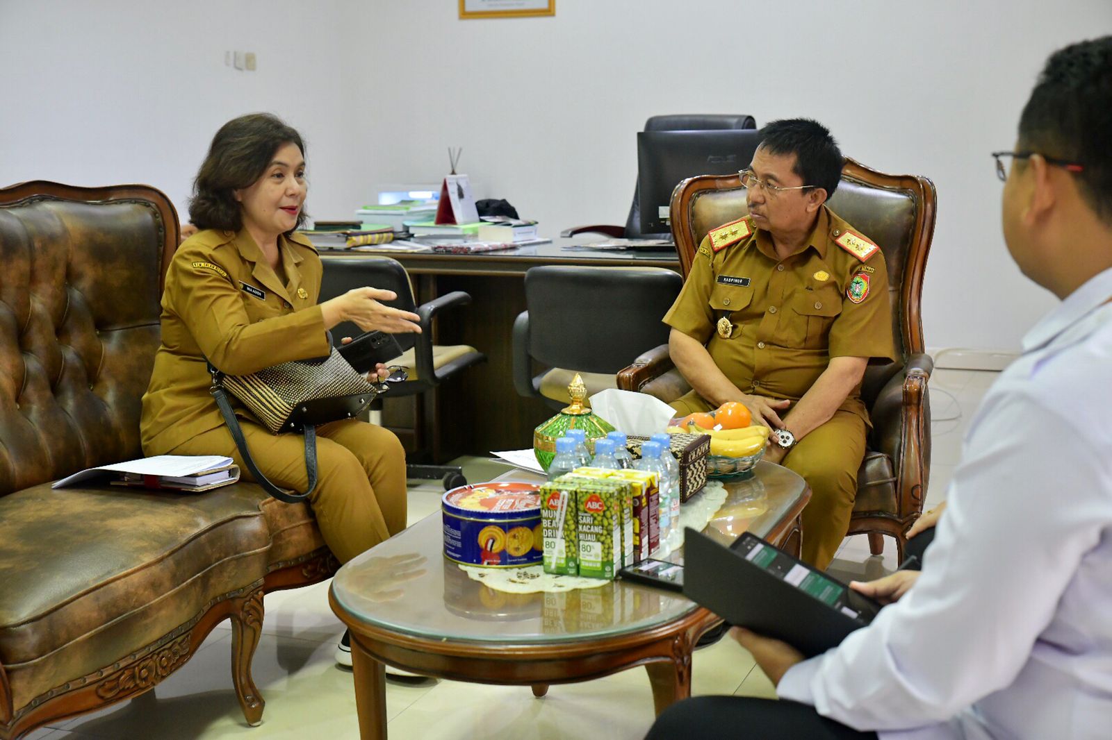 Kepala Bappedalitbang Kaspinor Terima Audiensi Tim Percepatan Penurunan Stunting Provinsi Kalimantan Tengah