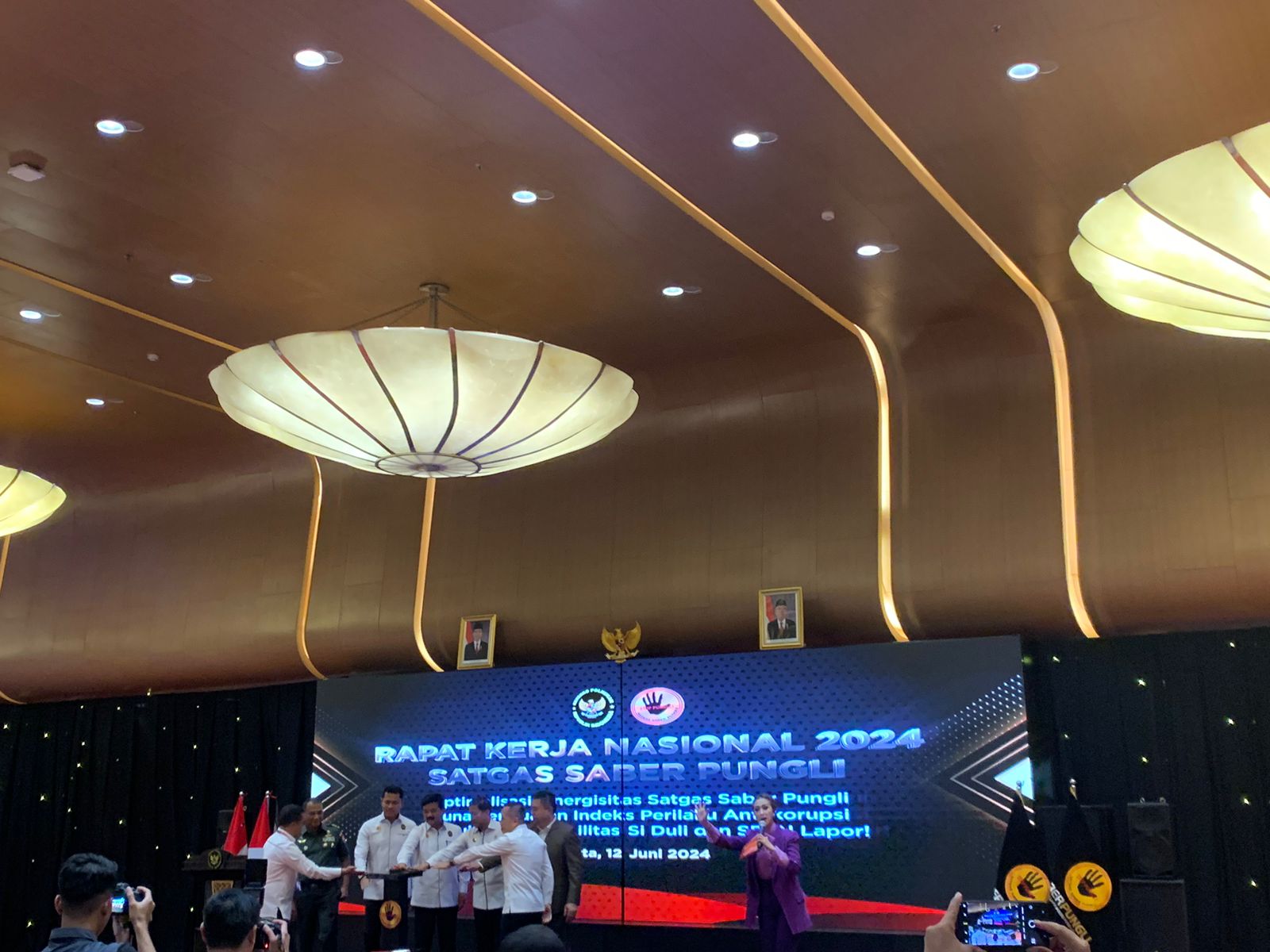 Ikuti Rakernas Satgas Saber Pungli Pusat, UPP Satgas Saber Pungli Prov. Kalteng Siap Wujudkan Kalimantan Tengah Bebas Pungli