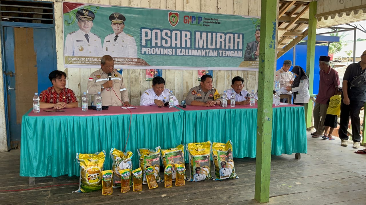 Pemprov Kalteng Salurkan 1000 Paket Sembako Murah di Desa Bukit Jaya Kabupaten Lamandau
