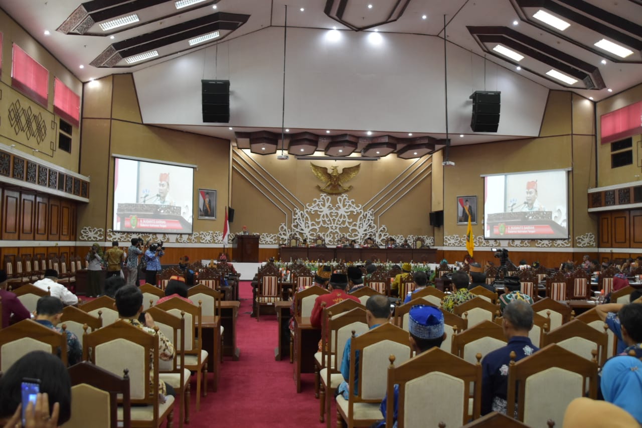 Gubernur Kalteng Hadiri Rapat Paripurna ke-5 Masa Persidangan II Tahun Sidang 2019