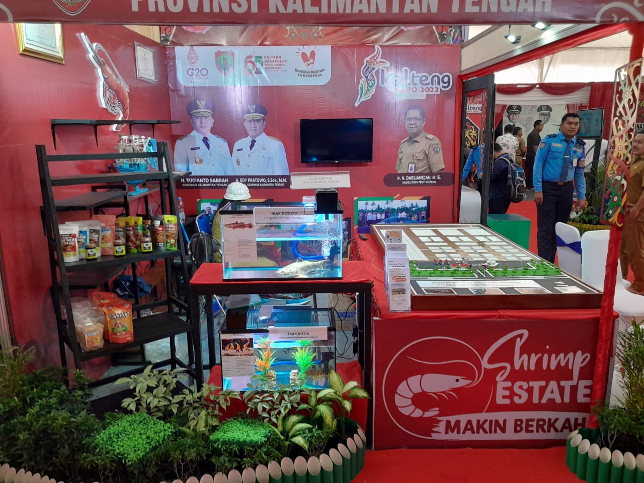 Usung Tema Shrimp Estate, Dislutkan Prov. Kalteng Tampilkan Produk Unggulan di Kalteng Expo Tahun 2022