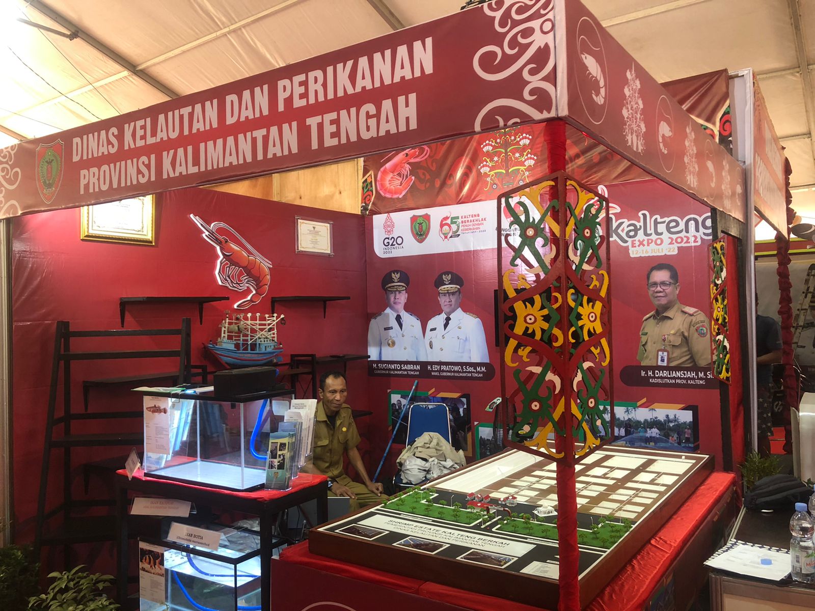 Usung Tema Shrimp Estate, Dislutkan Prov. Kalteng Tampilkan Produk Unggulan di Kalteng Expo Tahun 2022