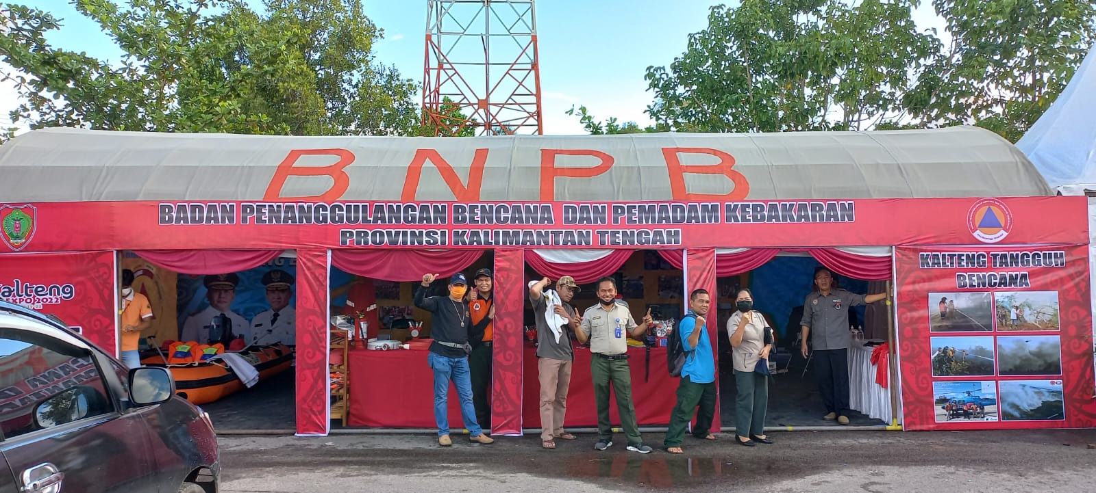 Stand Kalteng Expo BPBPK Prov. Kalteng Tampilkan Peralatan Penanggulangan Bencana