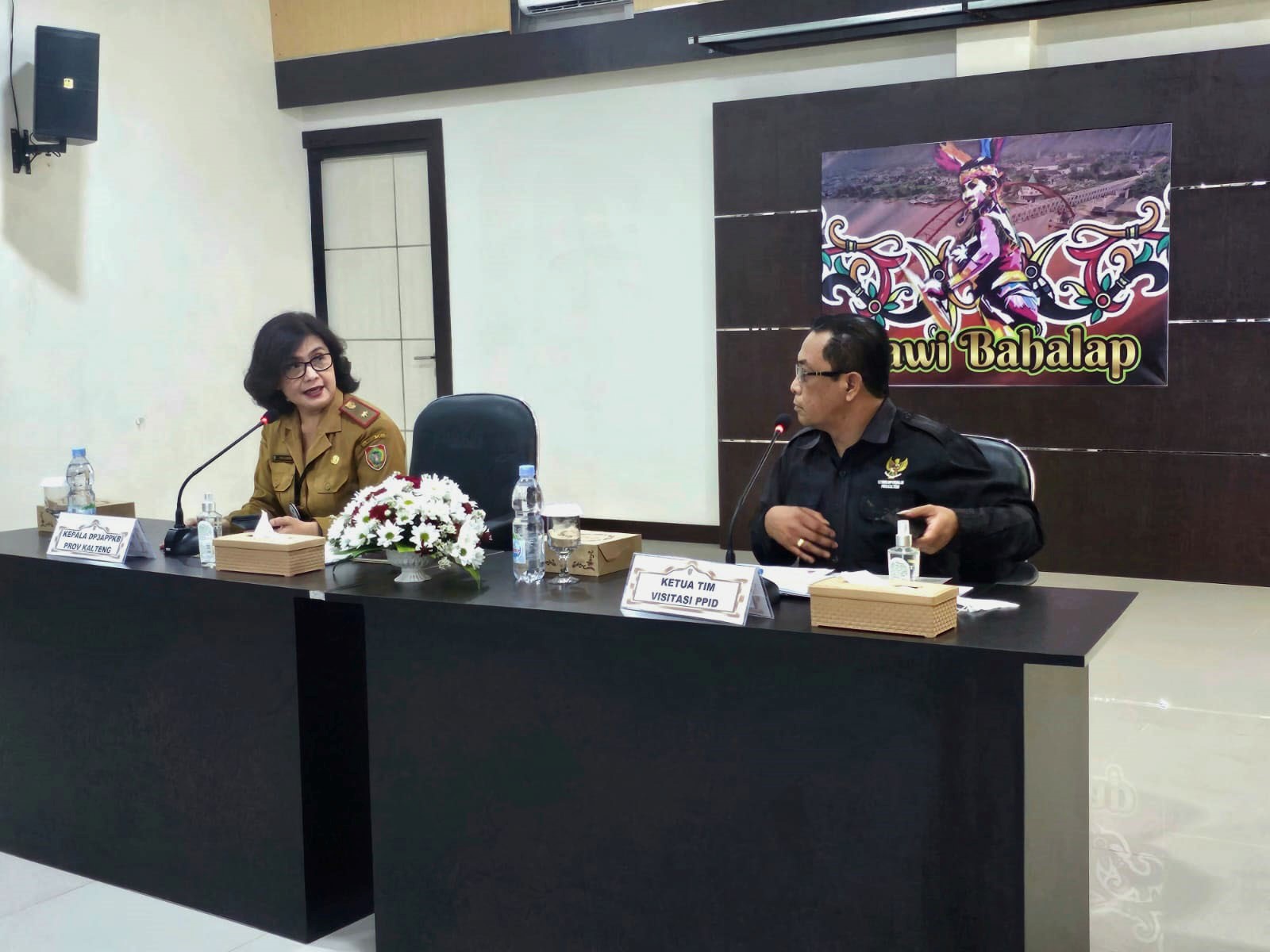 Dinas P3APPKB Terima Visitasi Monev Komisi Informasi Kalteng