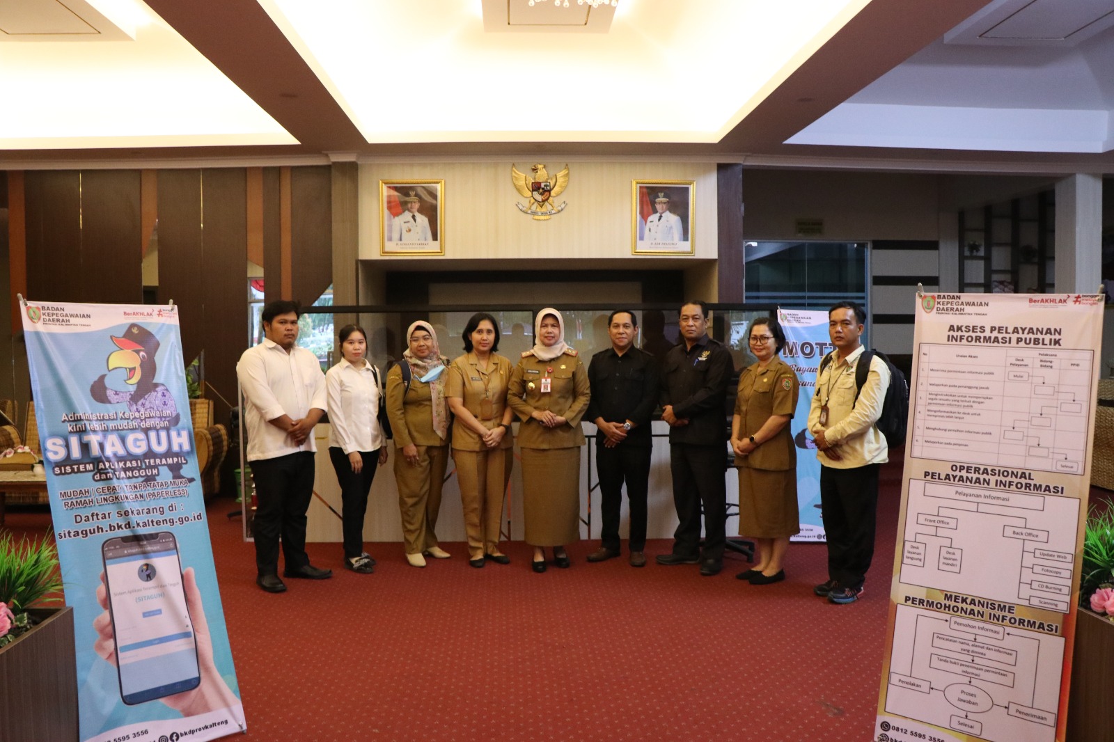 BKD Provinsi Kalteng Terima Visitasi Monev Keterbukaan Informasi Publik