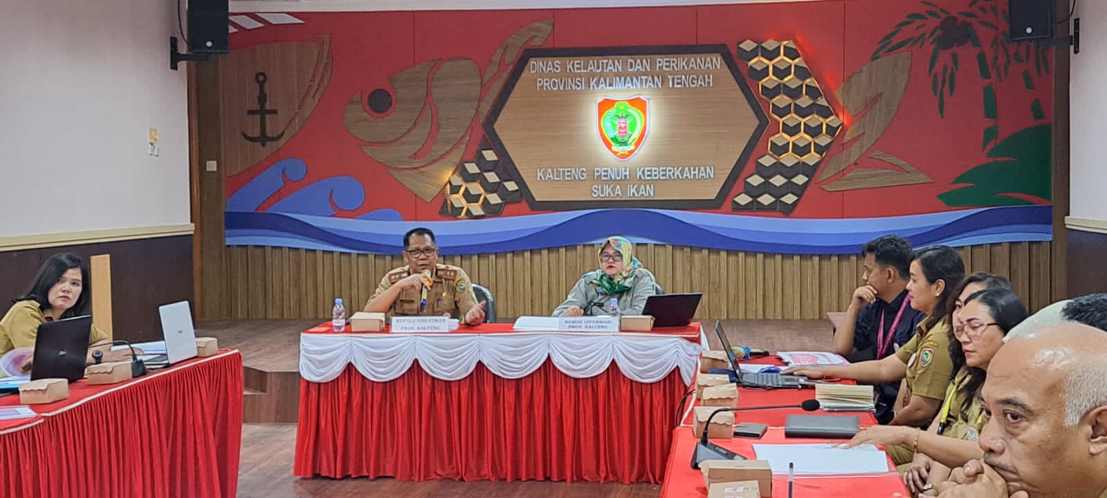 Dukung Keterbukaan Informasi Publik, Dislutkan Prov. Kalteng Terima Visitasi Komisi Informasi