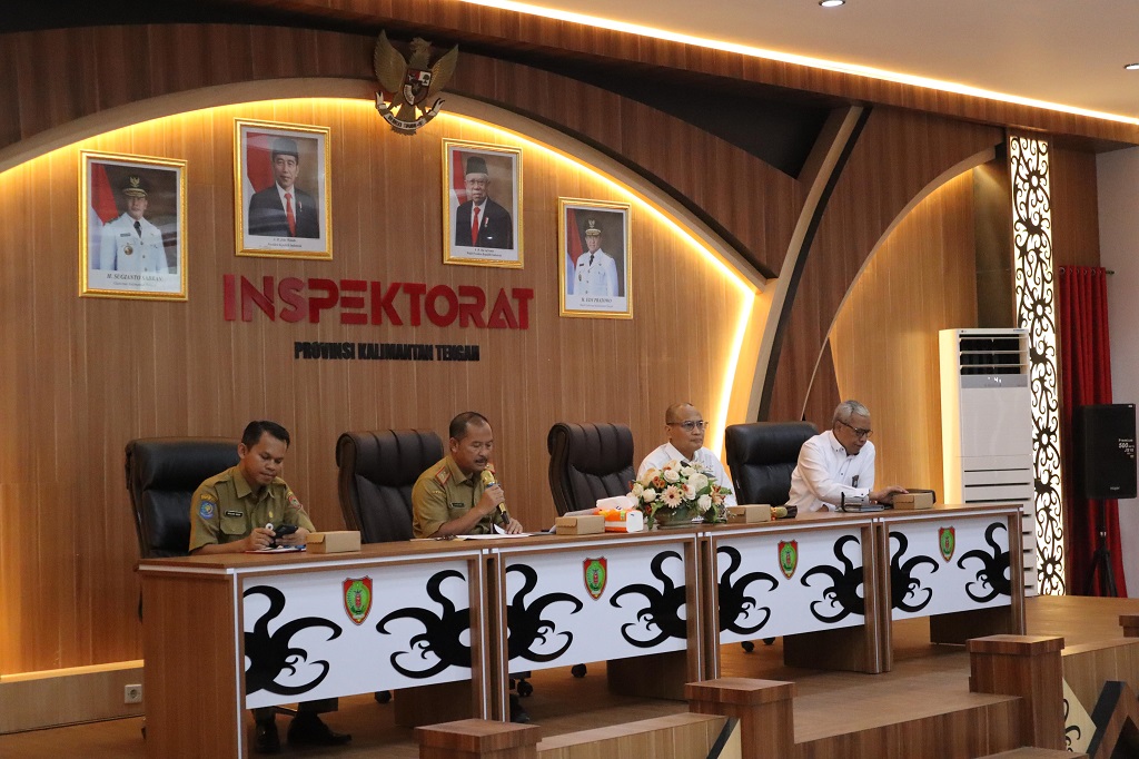 Inspektur Daerah Prov. Kalteng Buka Entry Meeting Evaluasi Perencanaan dan Pengangggaran