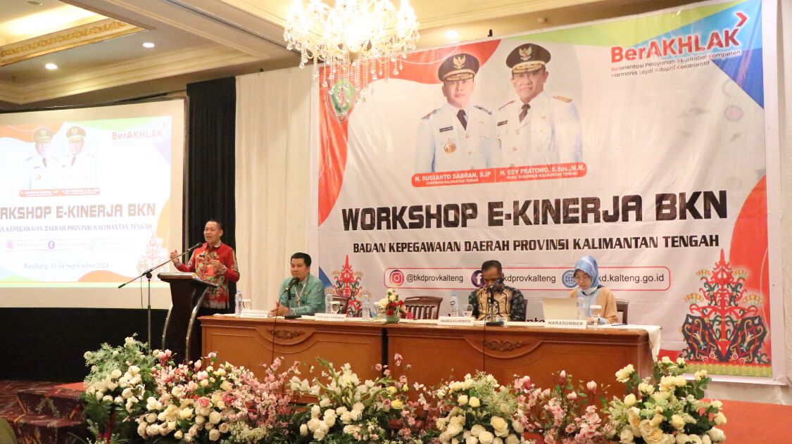 Badan Kepegawaian Daerah Prov. Kalteng Selenggarakan Workshop E-Kinerja BKN