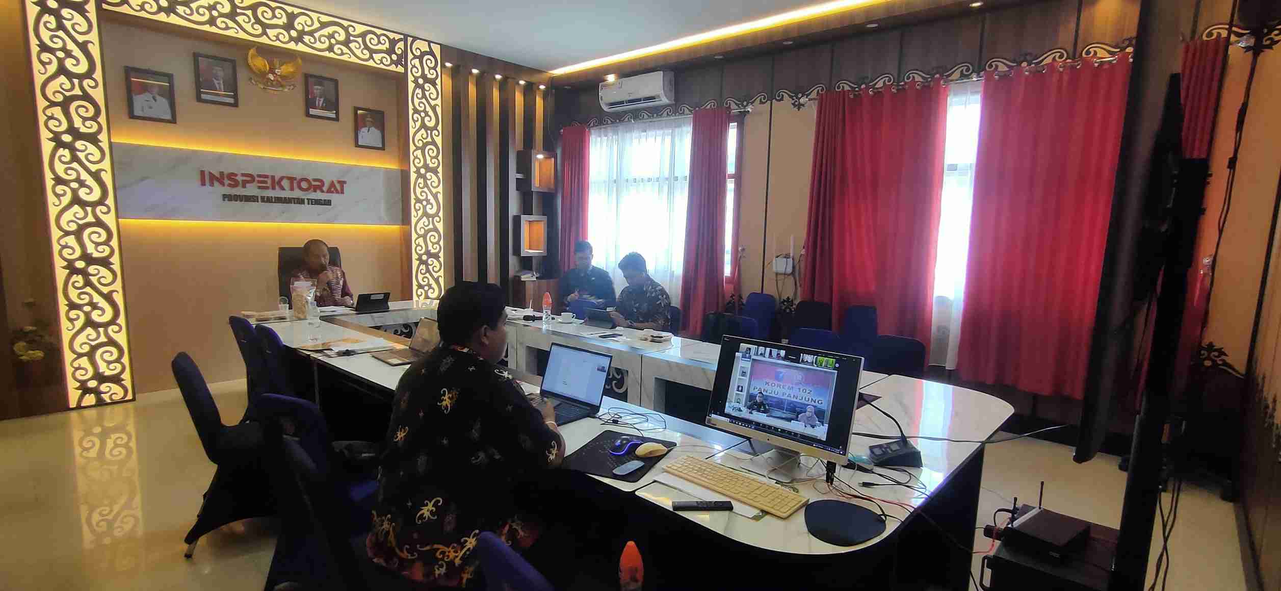 Inspektur Daerah Prov. Kalteng Ikuti Rapat Pendampingan Program Optimalisasi Lahan Rawa