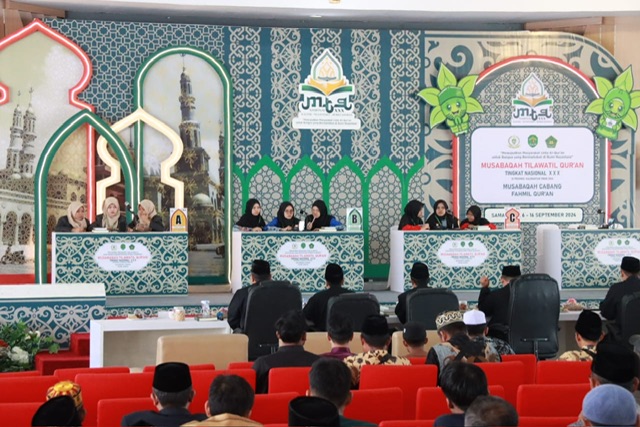 Hari Keempat Lomba MTQ Nasional XXX, Ketua Harian LPTQ H. Khairil Anwar Apresiasi Kafilah Kalteng Cabang Fahmil Quran Puteri Masuk Semifinal