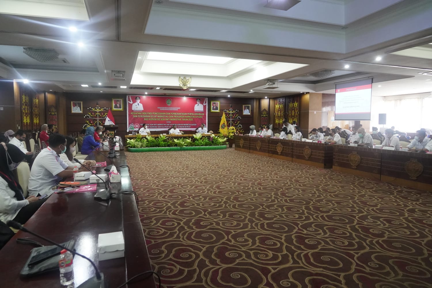 Asisten Pemkesra Katma F. Dirun Buka kegiatan Fasilitasi P4GN dan Prekursor Narkotika Bagi Komunitas ASN Anti Narkotika Tahun 2022