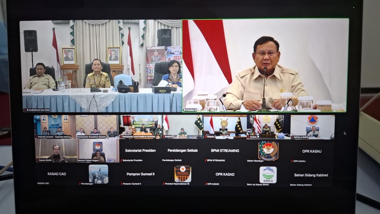 Presiden Prabowo Tekankan Pencegahan Karhutla dan Apresiasi Sinergi Seluruh Pihak